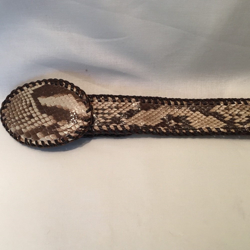 Vintage Python Handcrafted Belt - image 6
